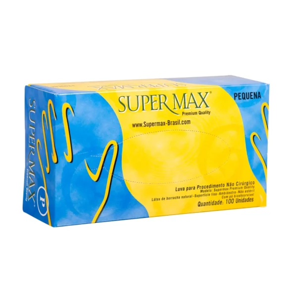 LUVA LATEX SUPERMAX COM PO - CA 13030