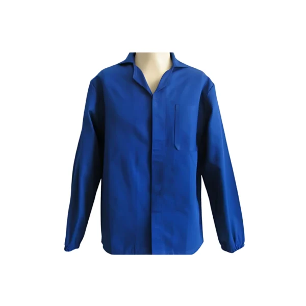 CAMISA DE BRIM AZUL ROYAL M/L