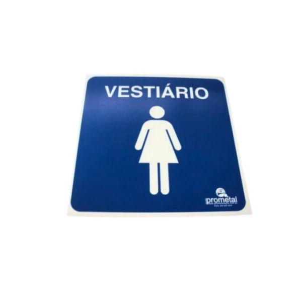 PLACA VESTIARIO FEMININO