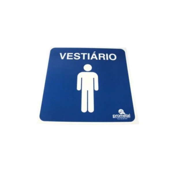 PLACA VESTIARIO MASCULINO